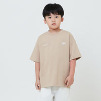 Boy Embroidery Oversized Tee - Beige - SB2603033C