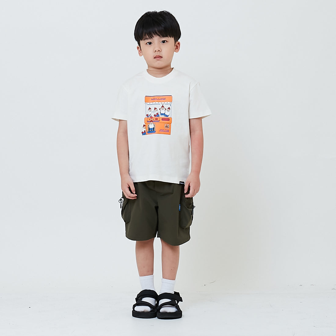 Boy Nylon Shorts - Army Green - SB2603035A