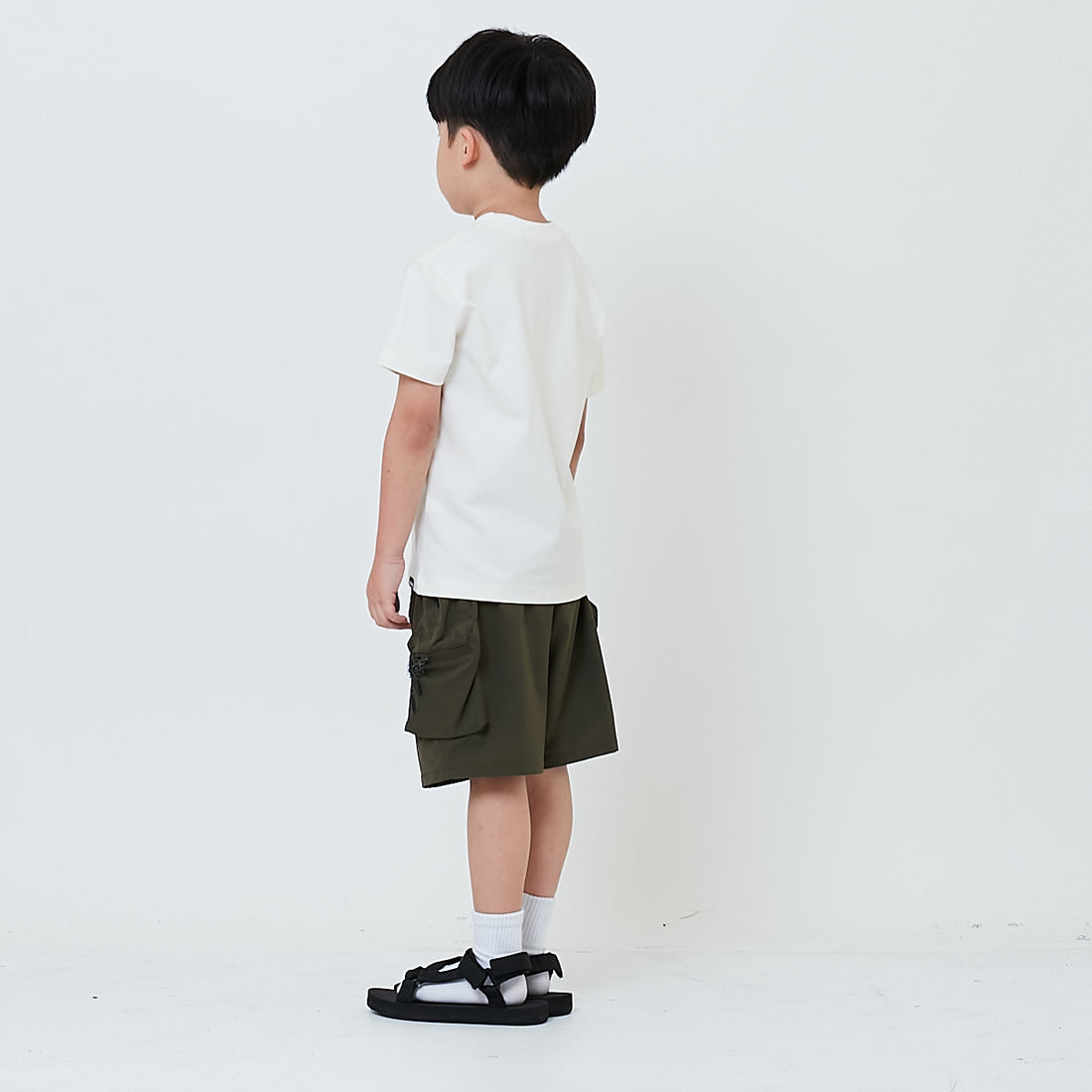 Boy Nylon Shorts - Army Green - SB2603035A
