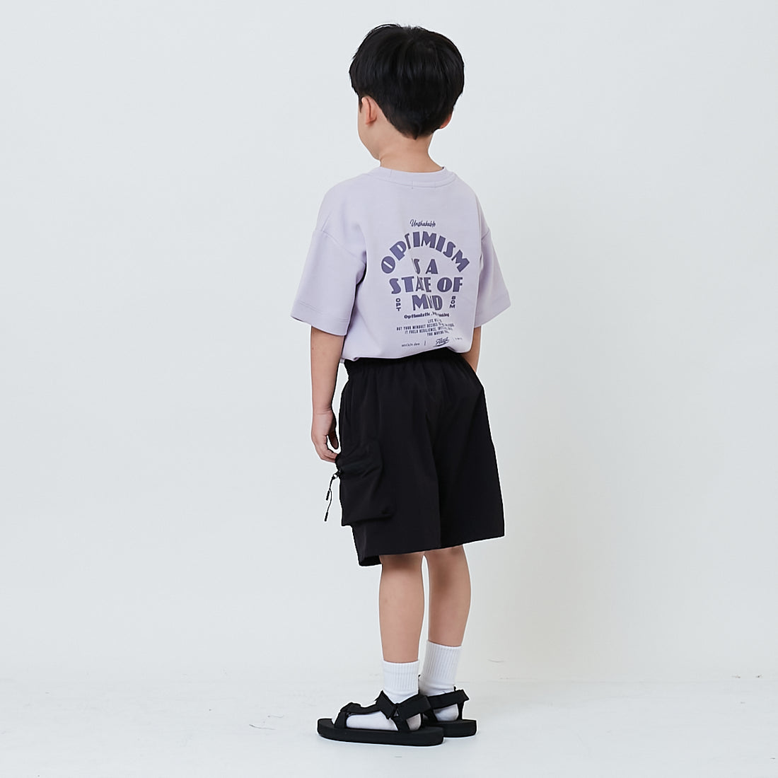 Boy Nylon Shorts - Black - SB2603035B