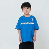 Boy Embroidery Oversized Tee - Blue - SB2604036B