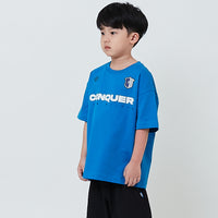 Boy Embroidery Oversized Tee - Blue - SB2604036B