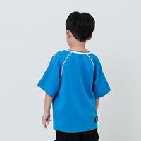 Boy Embroidery Oversized Jersey Tee - Blue - SB2604038B