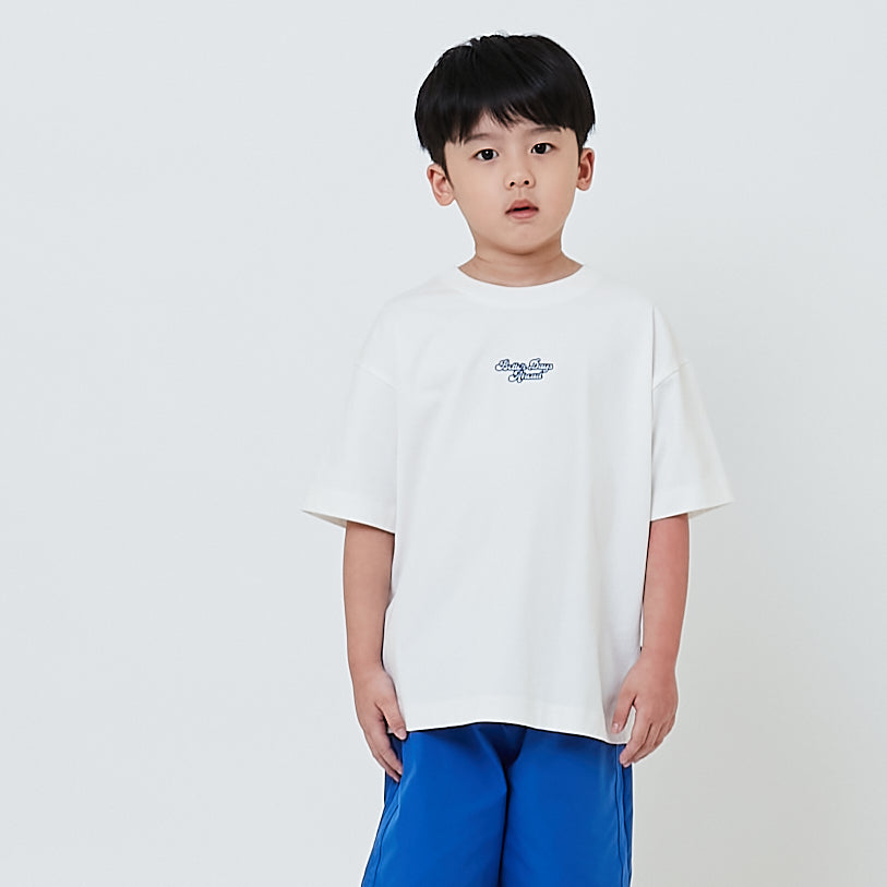 Boy Embroidery Oversized Tee - Off White - SB2604040A