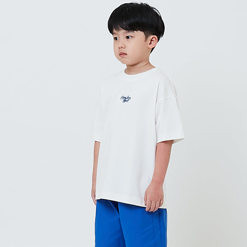 Boy Embroidery Oversized Tee - Off White - SB2604040A