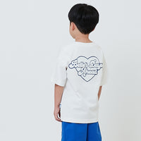 Boy Embroidery Oversized Tee - Off White - SB2604040A