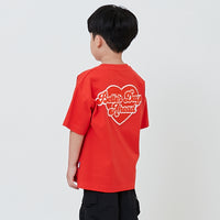 Boy Embroidery Oversized Tee - Dark Orange - SB2604040B