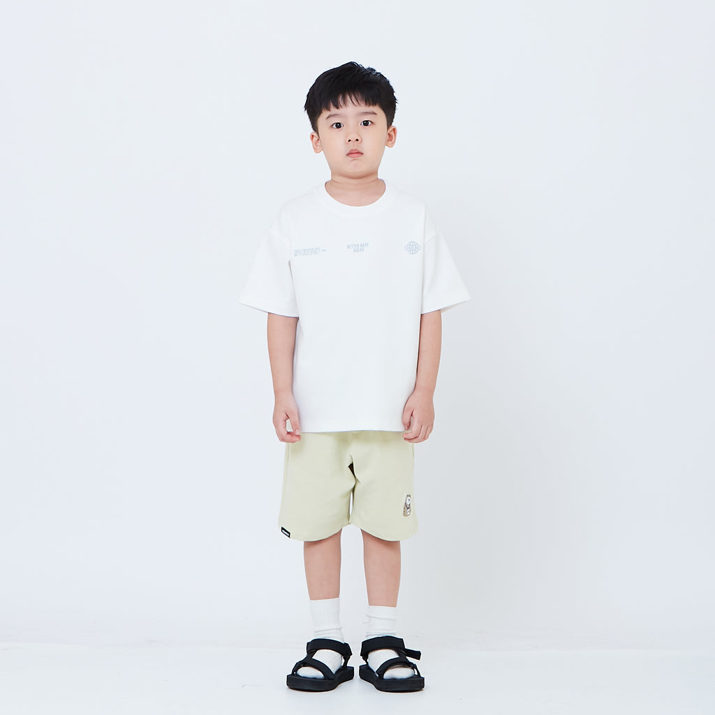 Boy Printed Sweat-Shorts - Light Green - SB2604073B