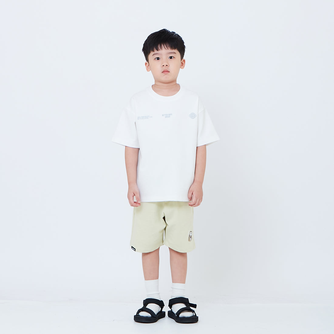 Boy Printed Sweat-Shorts - Light Green - SB2604073B