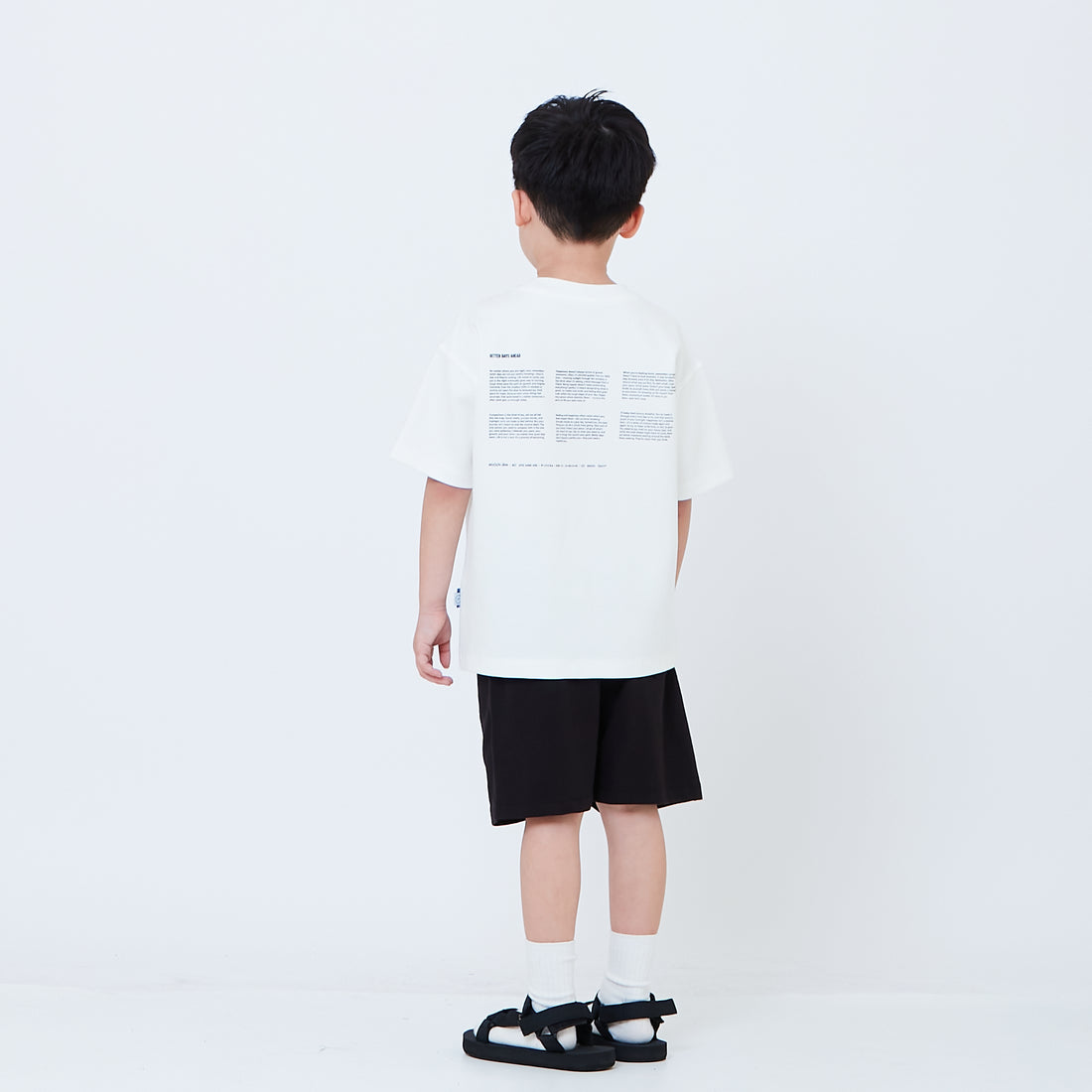 Boy Printed Sweat-Shorts - Black - SB2604073E