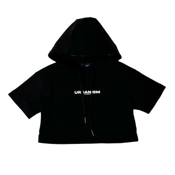 Girl Cropped Hoodie - Black - SG2307046B