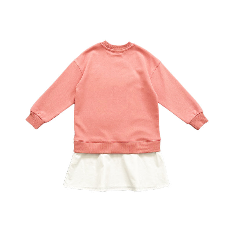 Girl Long Sleeve Dress - Pink - SG2307058Z