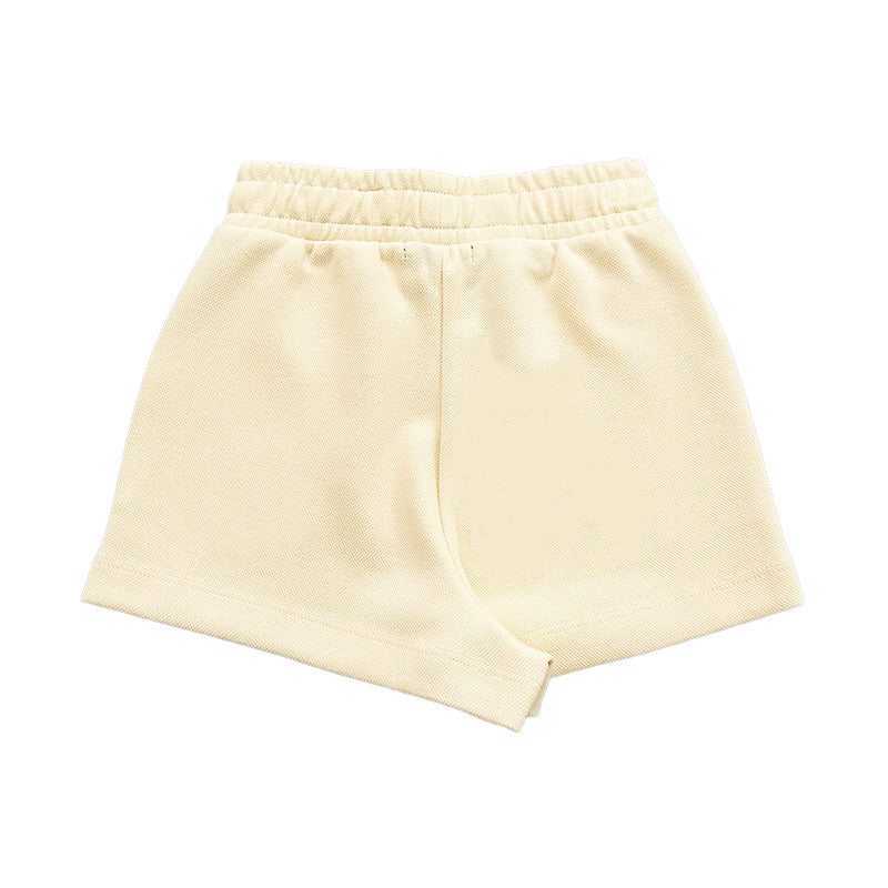 Girl Pique Shorts - Yellow - SG2308062A