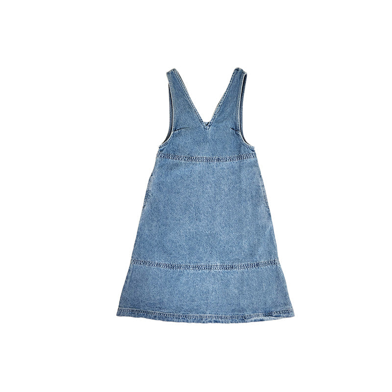 Girl Dungree Dress - Blue - SG2308064A