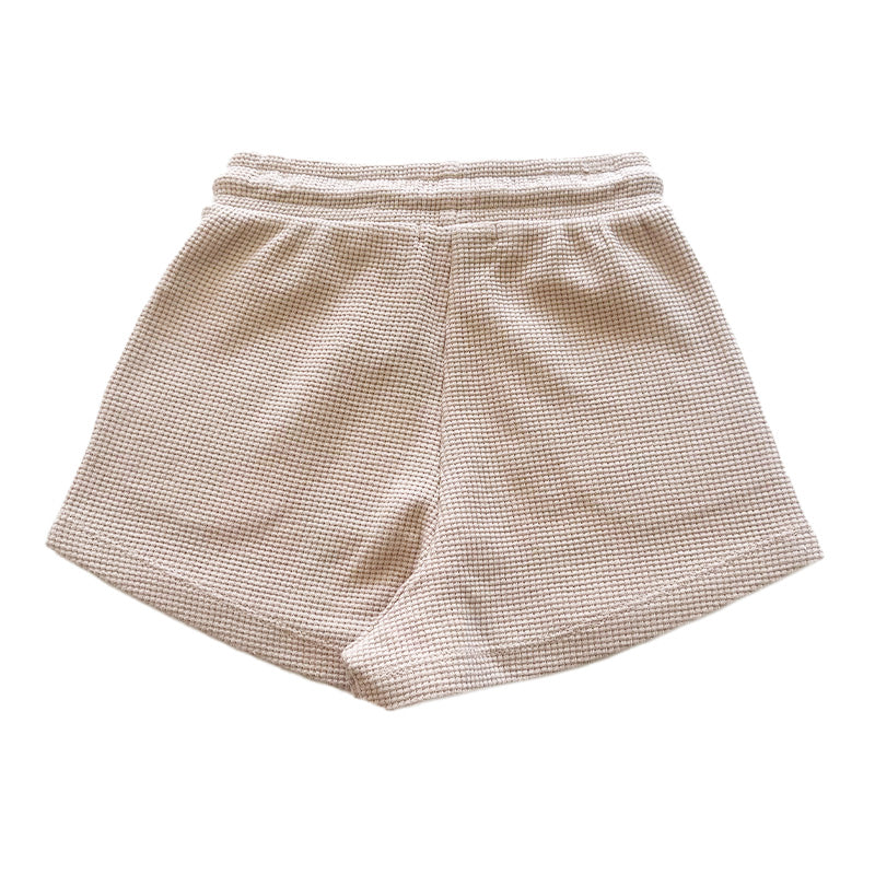 Girl Waffle Knit Shorts - SG2309068