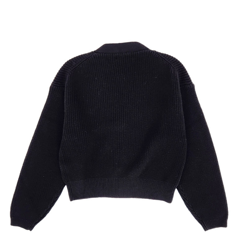 Girl Knit Cardigan - Black - SG2309072B
