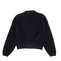 Girl Yarn Knit Cardigan - Black - SG2309072B