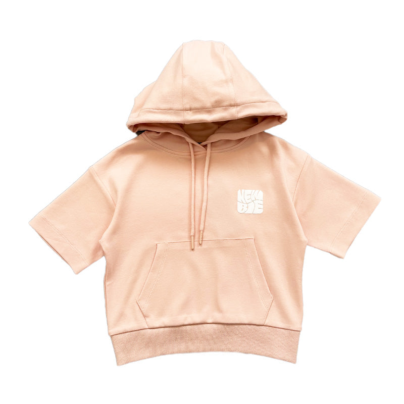 Girl Printed Hoodie - Light Pink - SG2310079B