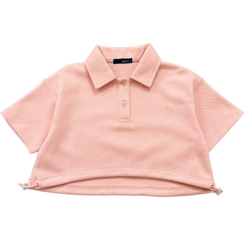 Girl Pique Polo Top - Pink - SG2311091A