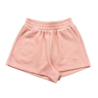 Girl Elastic Waist Pique Shorts - Pink - SG2311092A
