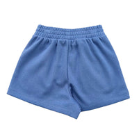 Girl Elastic Waist Pique Shorts - Blue - SG2311092B