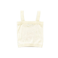 Girl Strappy Knit Top - Off White - SG2311093A