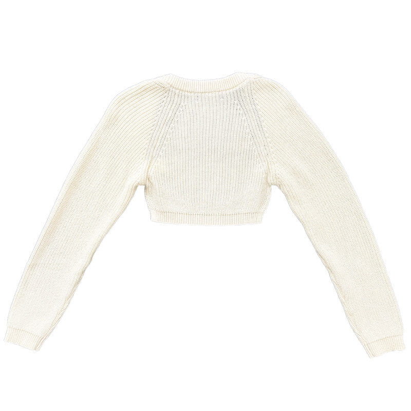 Girl Knit Cardigan - Cream - SG2311094C