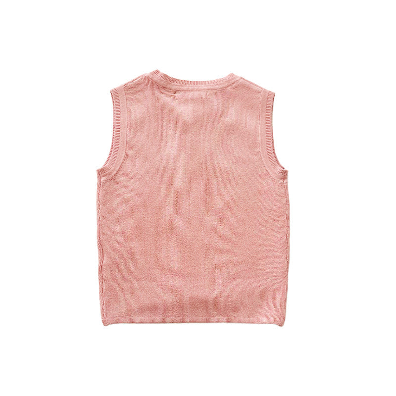Girl Knit Tank Top - Blush - SG2312100A