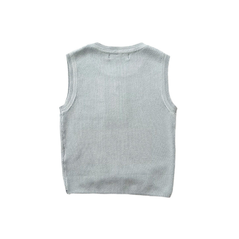 Girl Knit Tank Top - Sage - SG2312100B