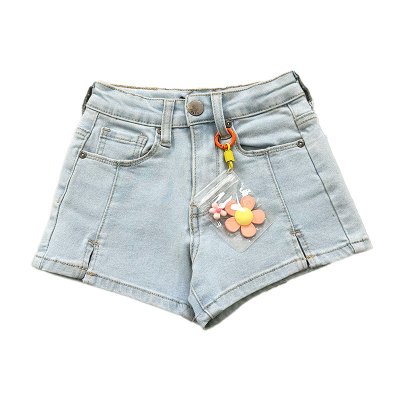 Girl Denim Shorts - Light Blue - SG2312106A