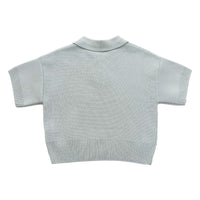 Girl Knit Cropped Top - Sage - SG2312107B