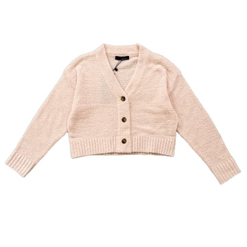 Girl Knit Cropped Cardigan - Pink - SG2312109B