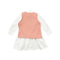 Girl 2 in 1 Pique Dress - Pink - SG2312113A