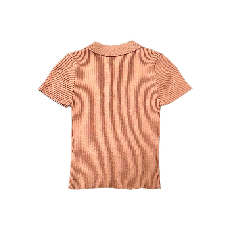 Girl Cropped Polo Top - SG2402019