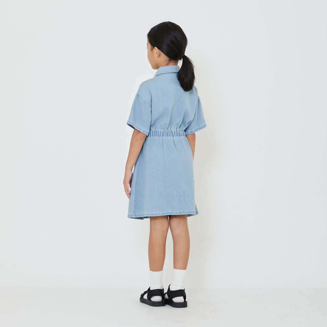 Girl Denim Dress - Light Blue - SG2402029A