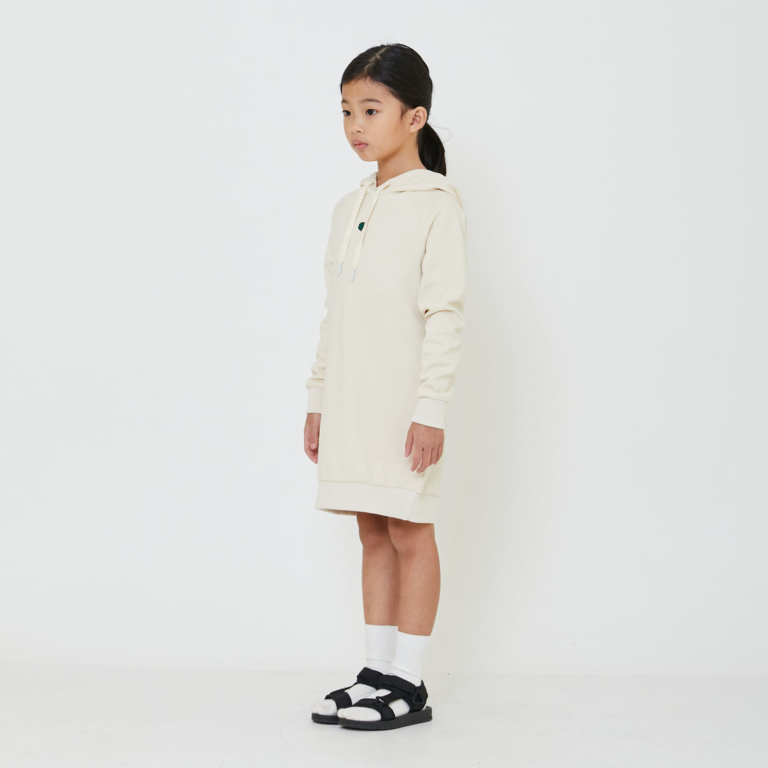 Girl Embroidered Hoodie Dress - SG2403034