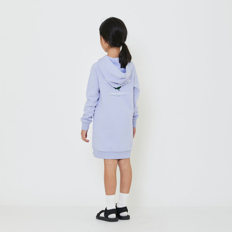 Girl Embroidered Hoodie Dress - SG2403034