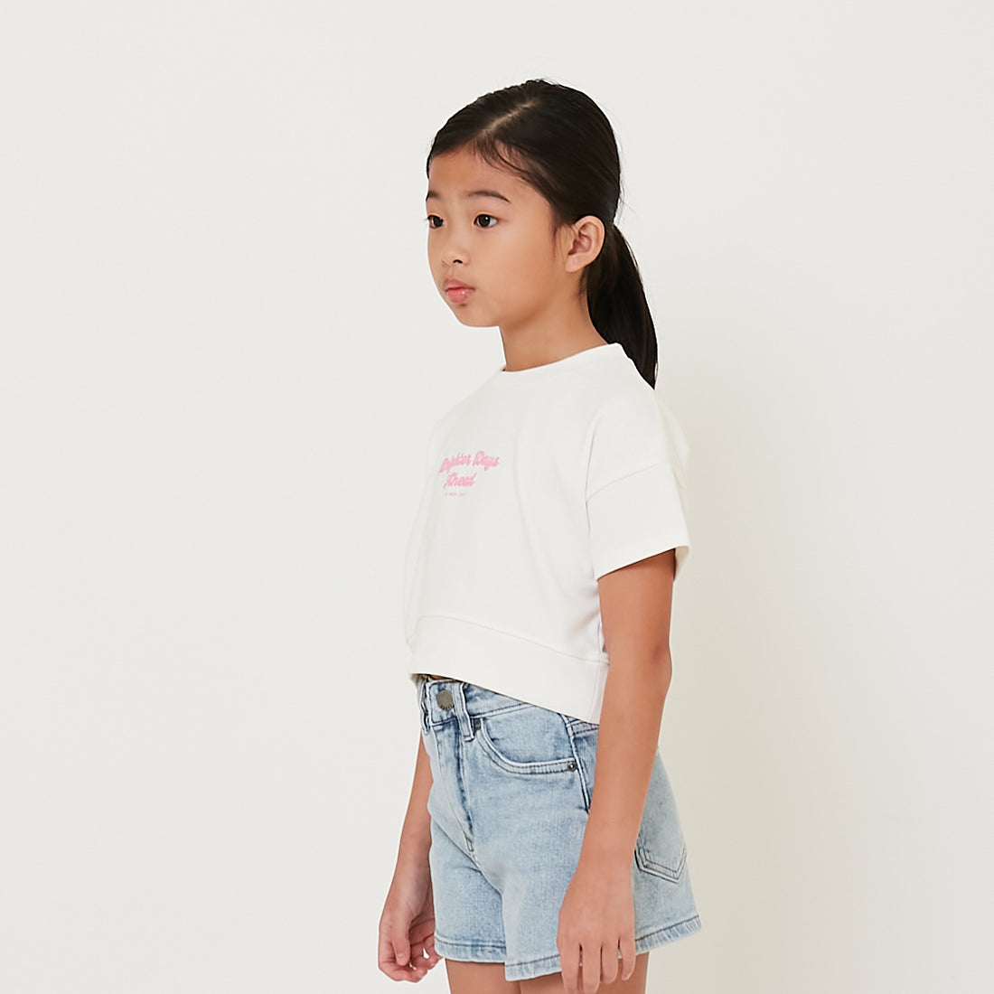 Girl Graphic Cropped Top - SG2409095