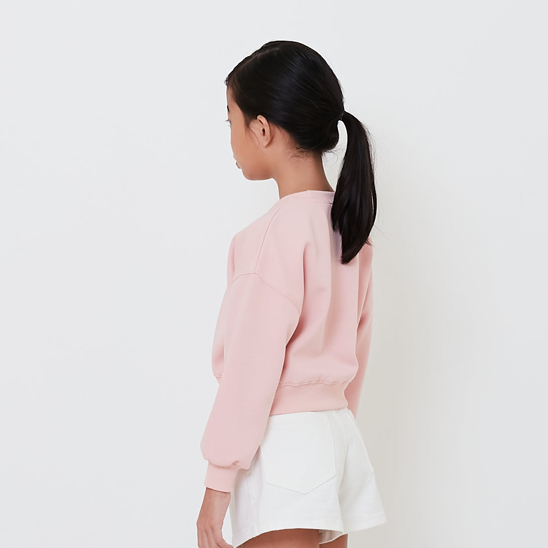 Girl Long Sleeve Cropped Top - SG2410104