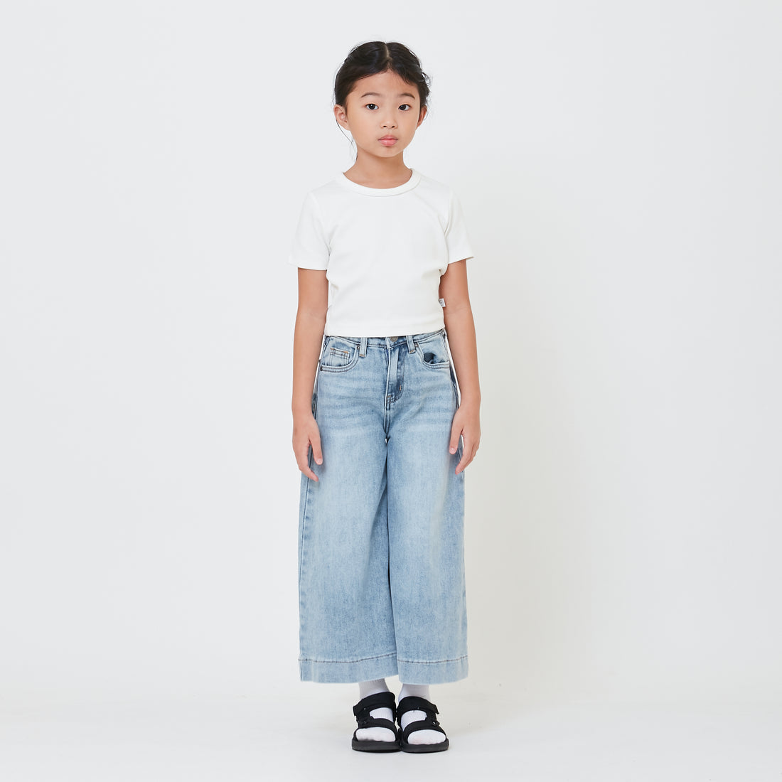 Girl High Waist Palazzo Jeans - SG2410113