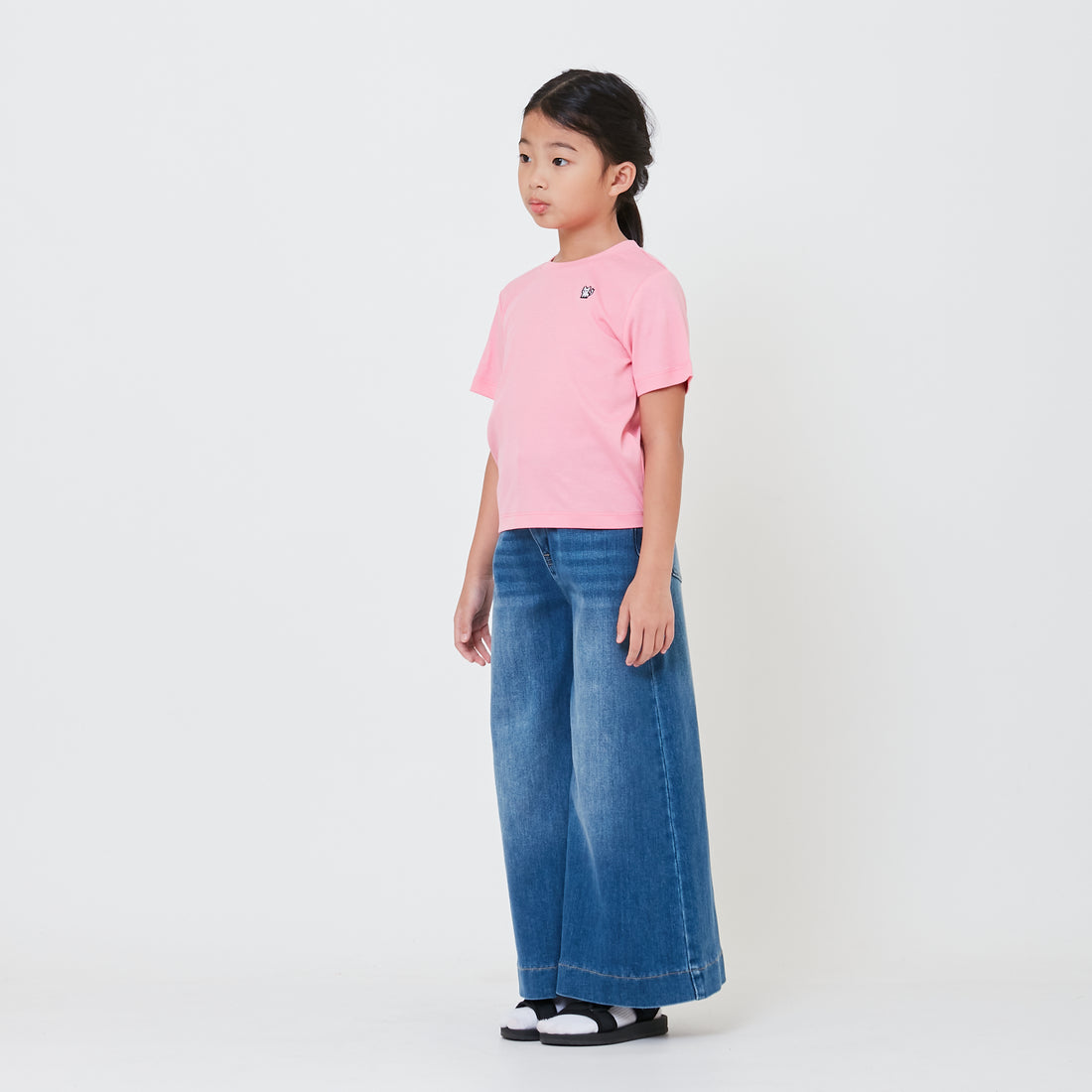 Girl High Waist Palazzo Jeans - SG2410113