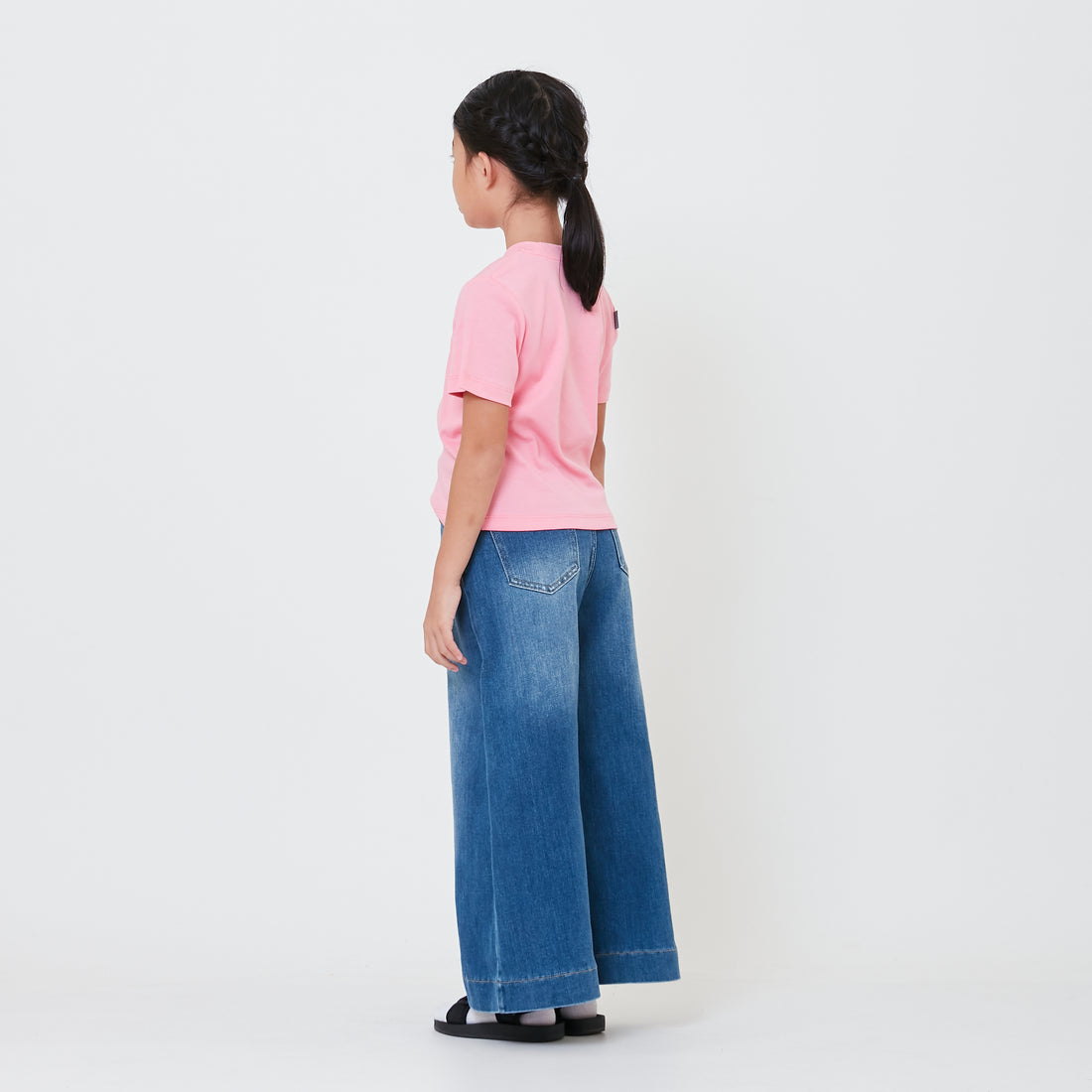 Girl High Waist Palazzo Jeans - SG2410113