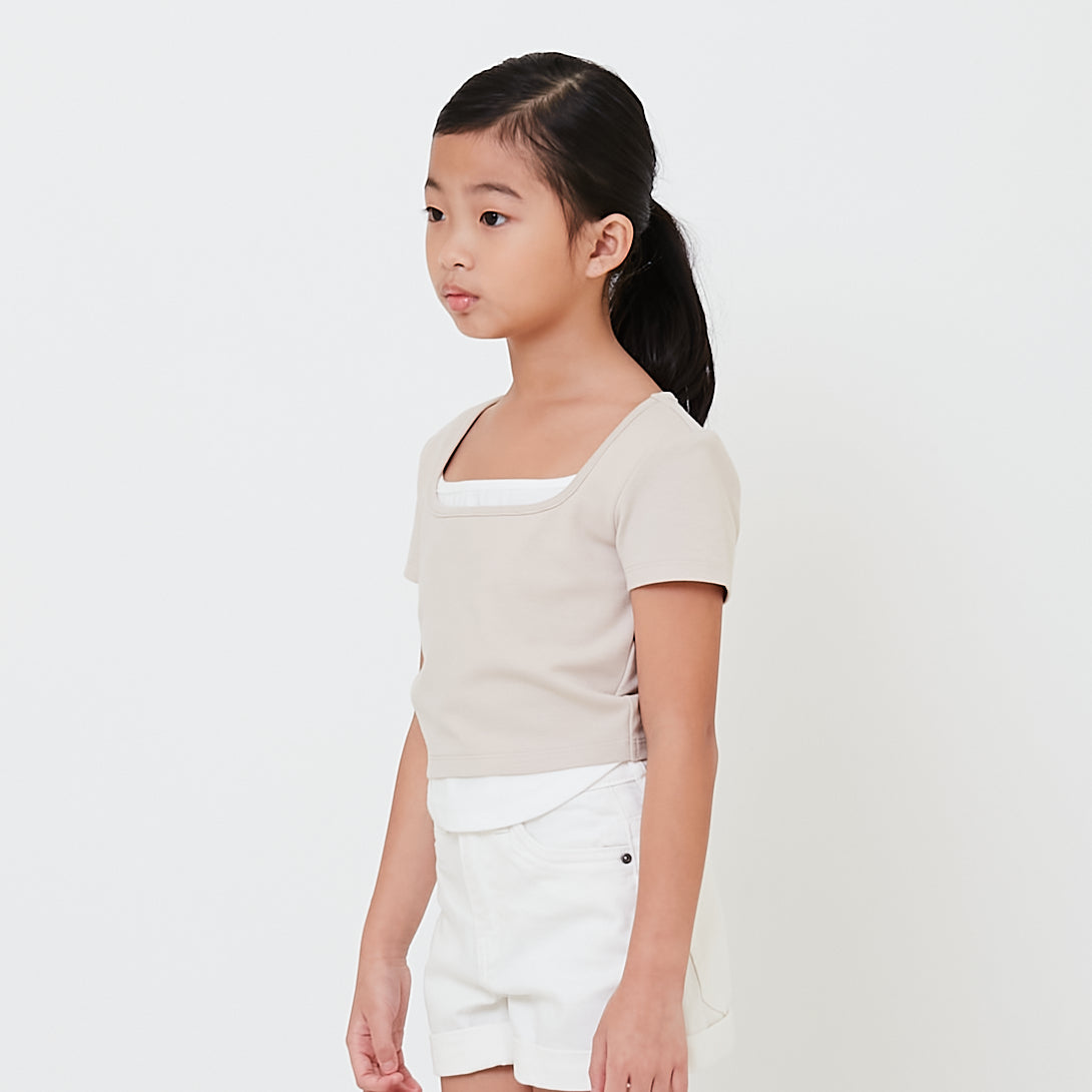 Girl 2 in 1 Cropped Top - SG2501002