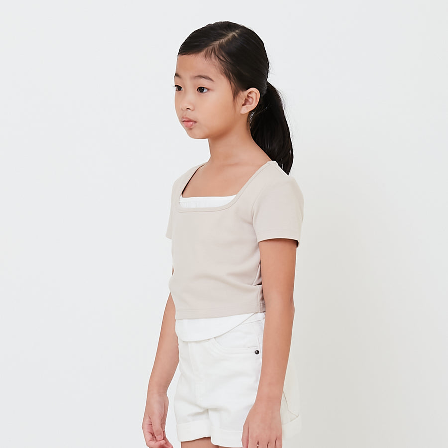 Girl 2 in 1 Cropped Top - SG2501002