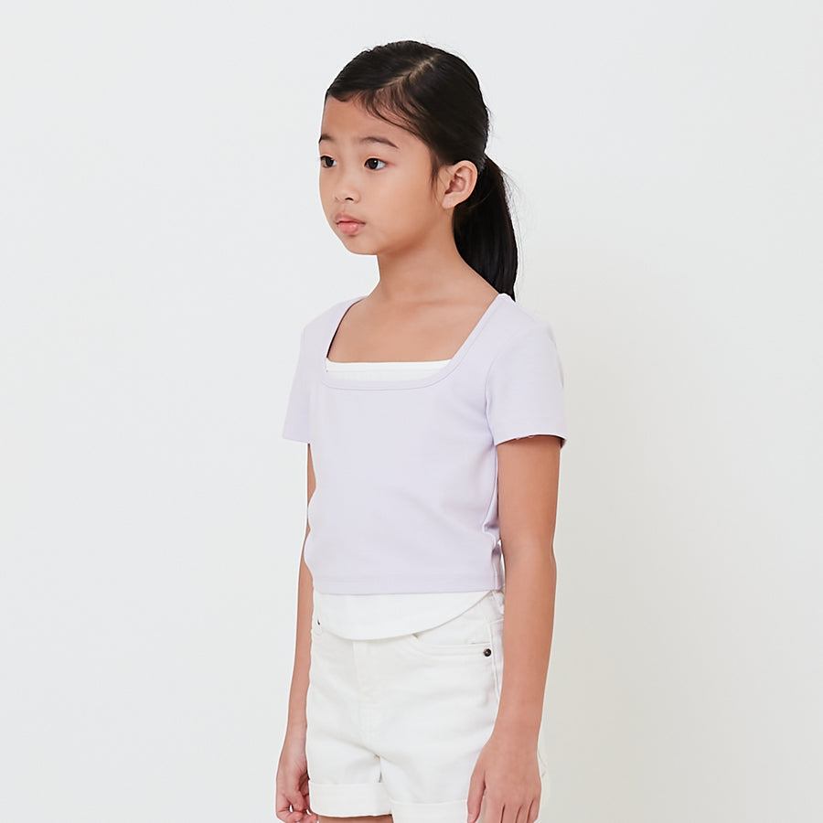 Girl 2 in 1 Cropped Top - SG2501002