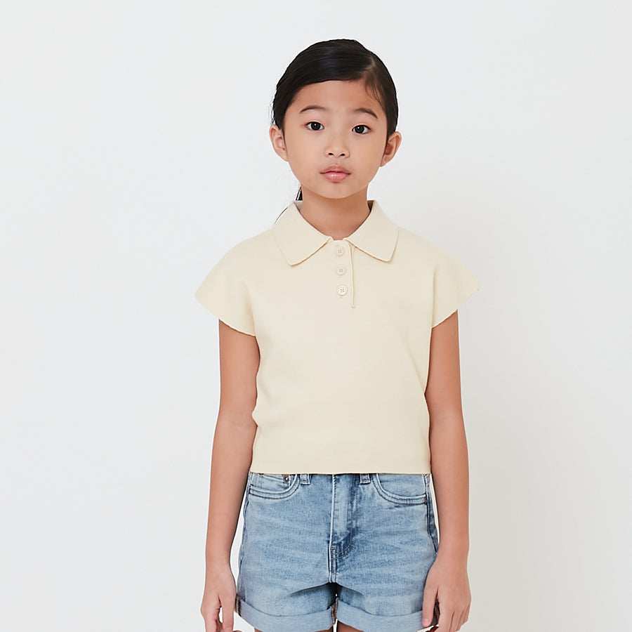 Girl Sleeveless Knit Top - SG2501006