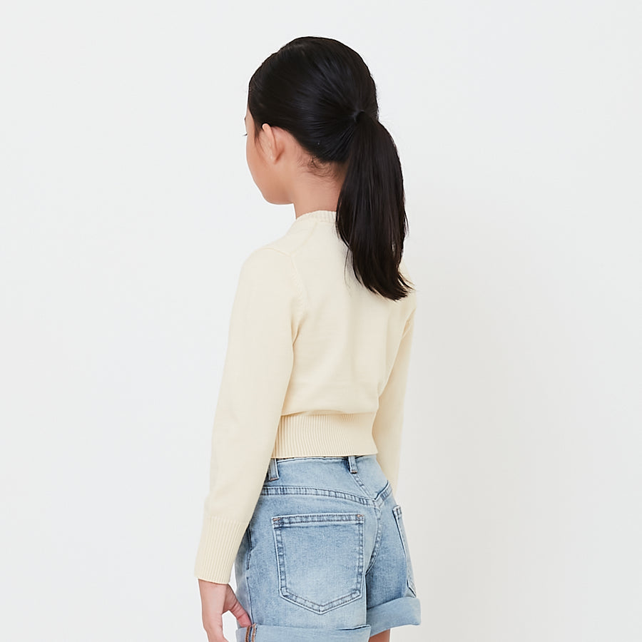 Girl Cropped Cardigan - SG2501007