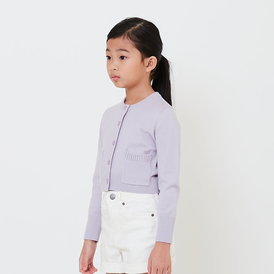 Girl Cropped Cardigan - SG2501007