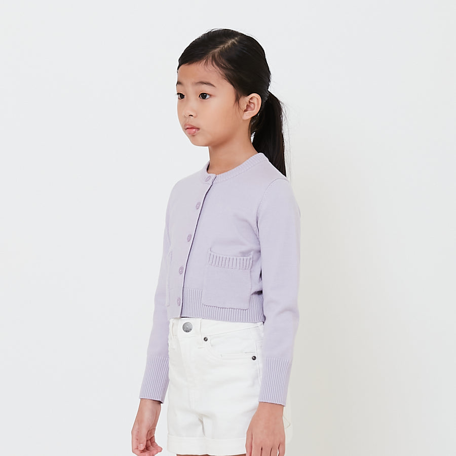 Girl Cropped Cardigan - SG2501007