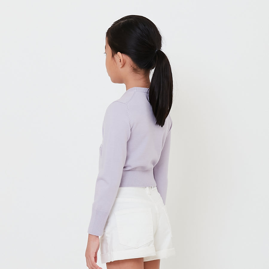 Girl Cropped Cardigan - SG2501007